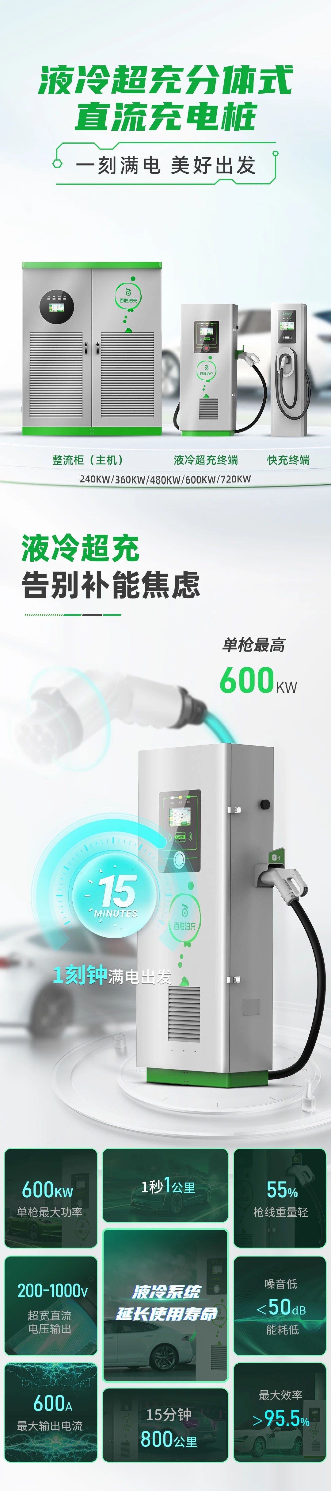 91视频在线分體式液冷超充樁上市！單槍600kW實現“15分鍾800公裏（lǐ）” 適配99%國標（biāo）車型